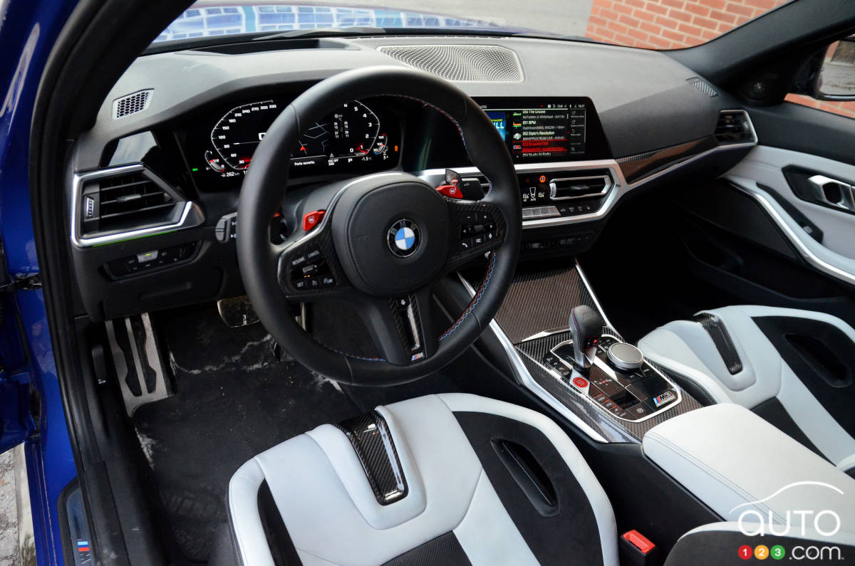 BMW M3 Competition xDrive 2022, intérieur